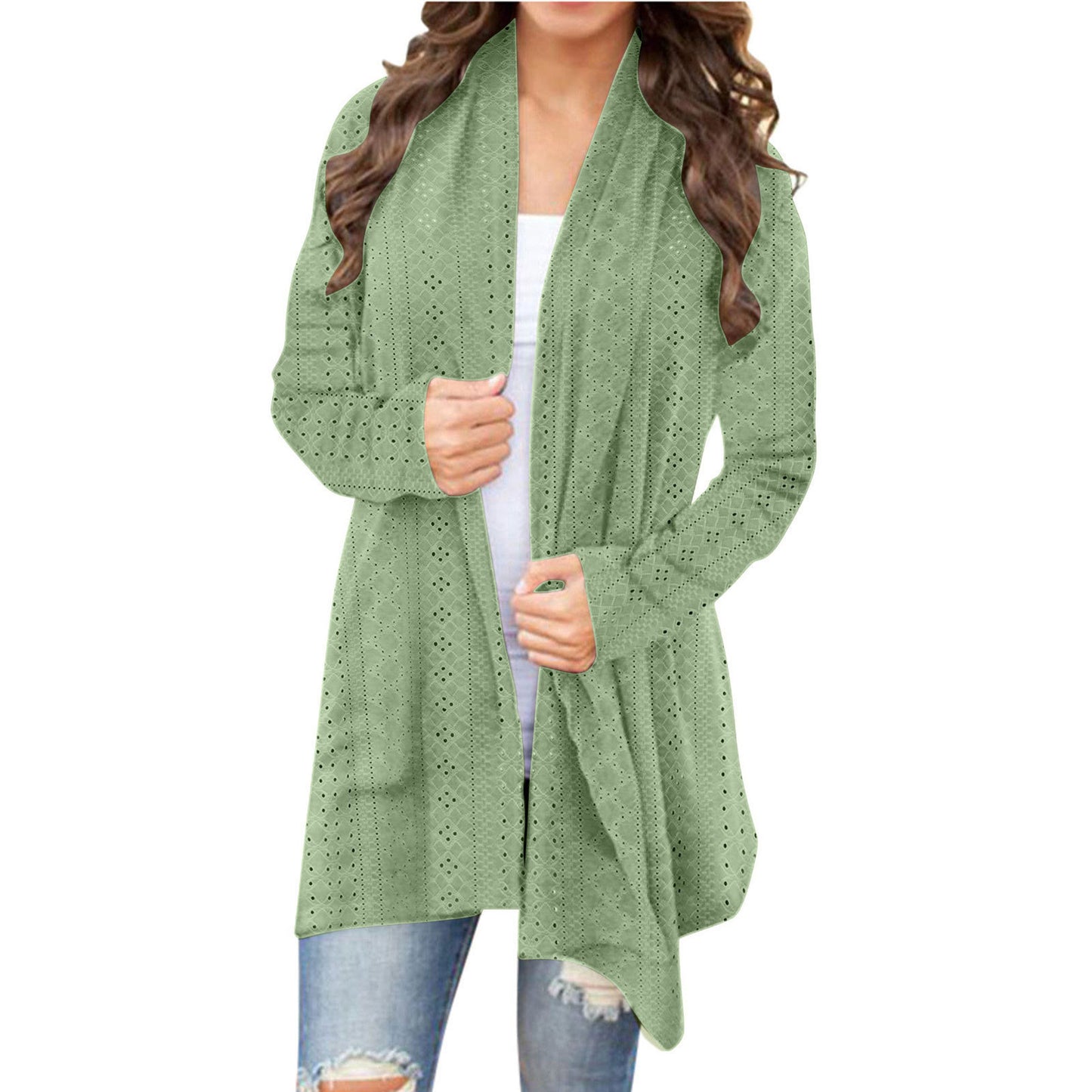 FlowEase Irregular Cardigan