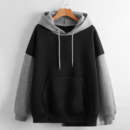 SpringEase Patchwork Hoodie Coat