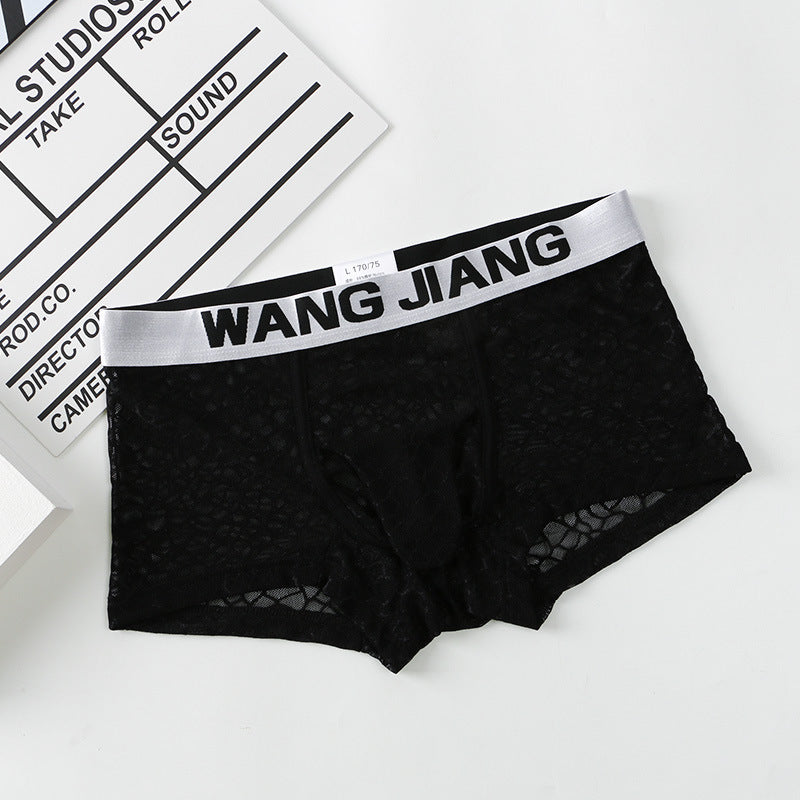 Men's Underwear Ice Silk Mesh Fabric Translucent Ice Silk