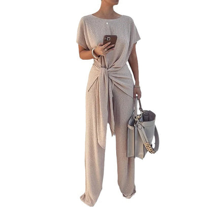 Lunettra Knit-Tie Trousers