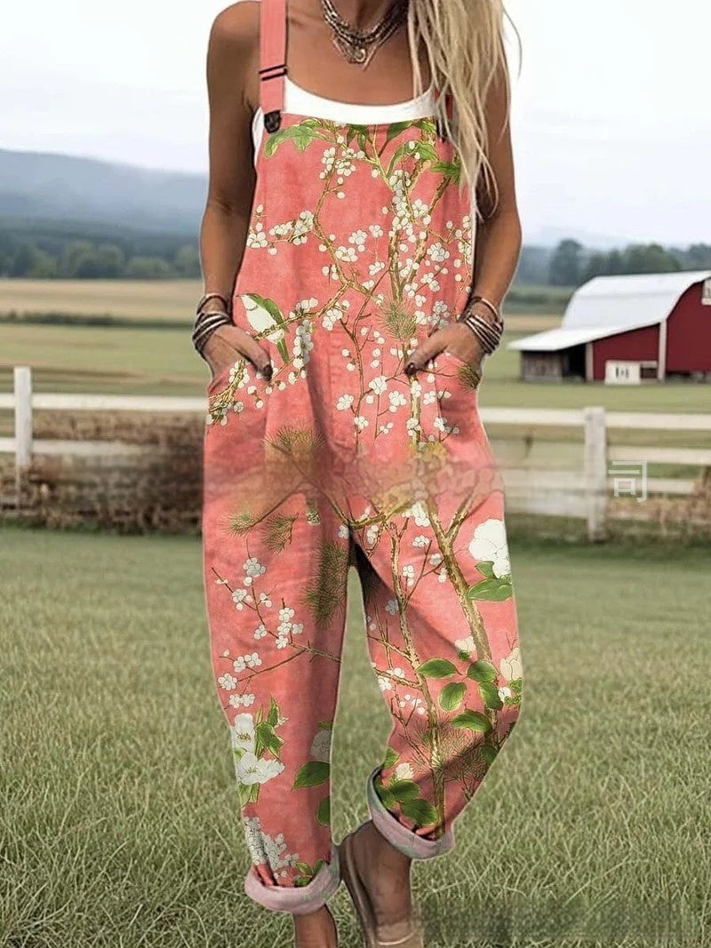 BlossomVerve™ Floral Jumpsuit