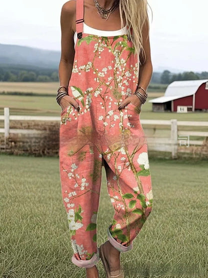 BlossomVerve™ Floral Jumpsuit
