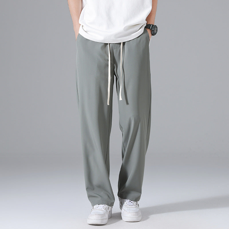 Men's Summer Thin Ice Silk Casual Pants