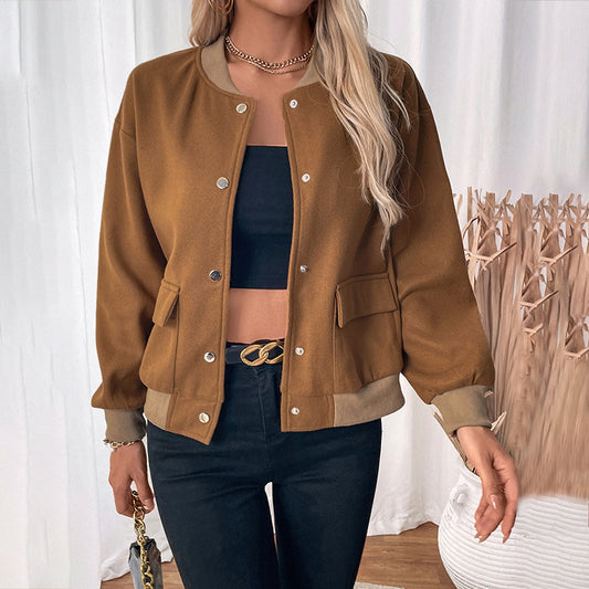 EleganceEase Half-Turtleneck Jacket
