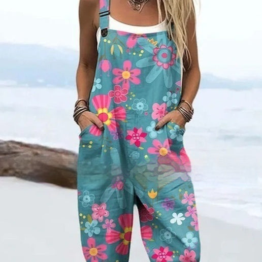 BlossomVerve™ Floral Jumpsuit