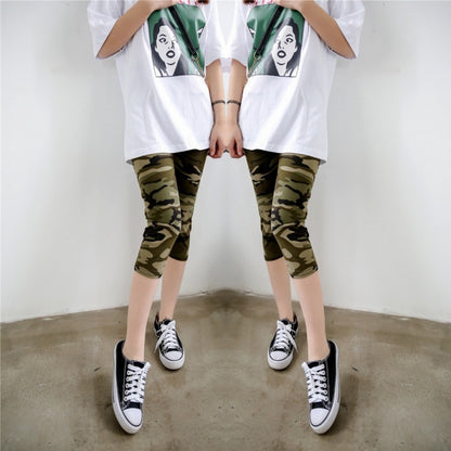 High Stretch Milk Silk Camouflage Shorts