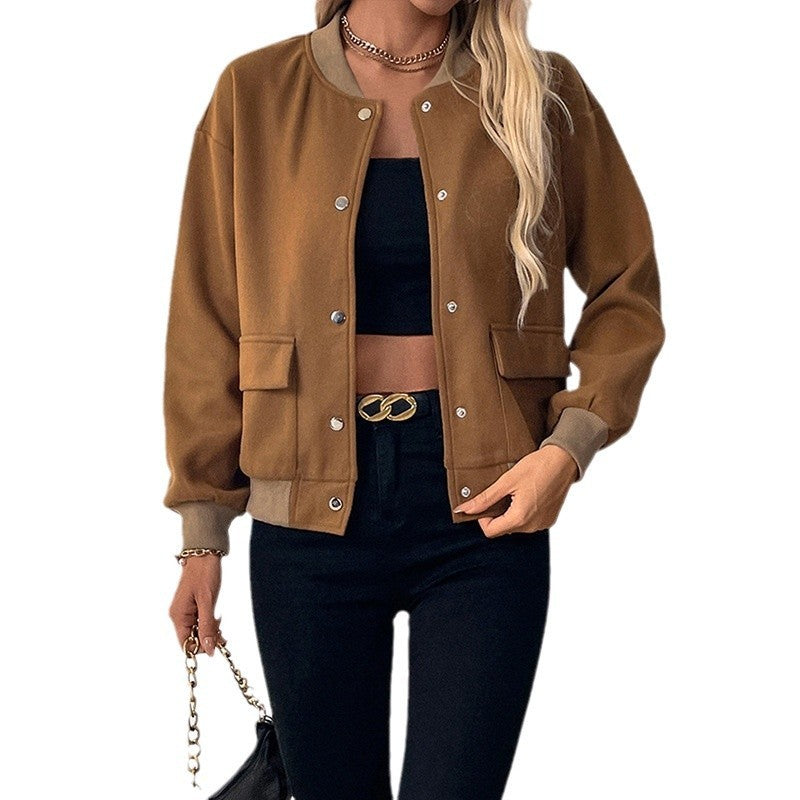 EleganceEase Half-Turtleneck Jacket