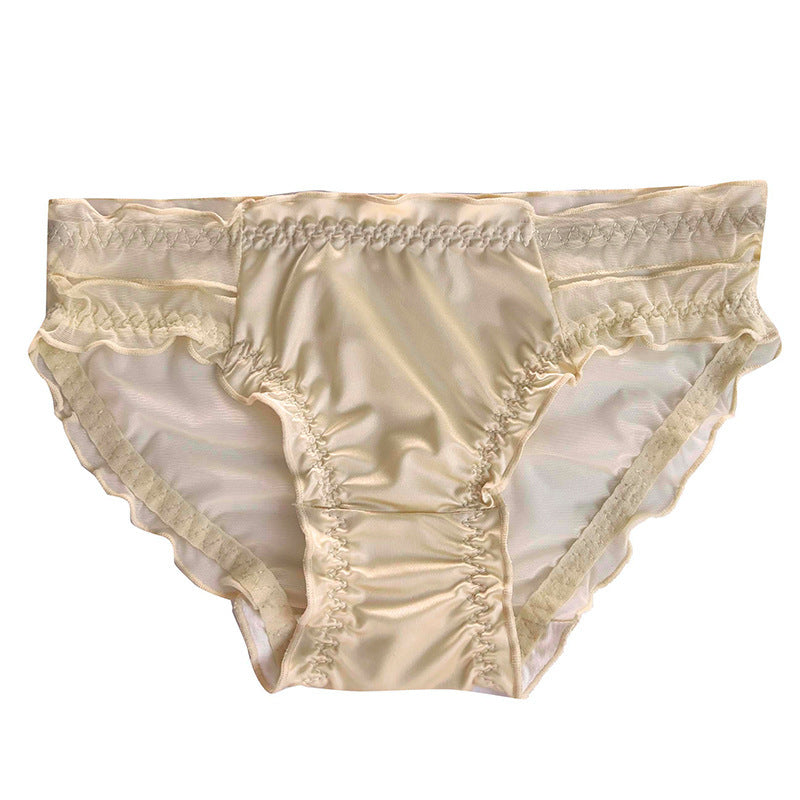 Glossy Ice Silk Breathable Comfortable Classic Panties