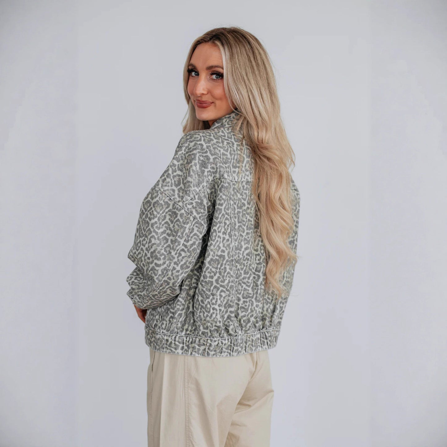Urban Edge Printed Denim Jacket