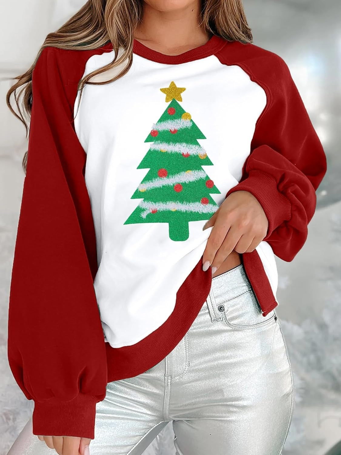 HollyGlow Digital Christmas Sweater