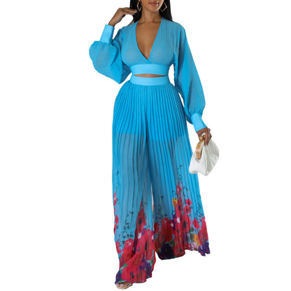 ÉlanVibe Chiffon Flair Set