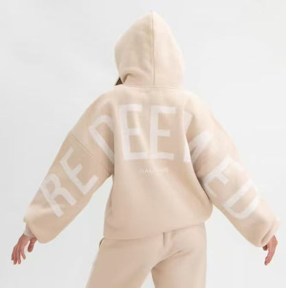 StreetVerse Letter Print Sweatshirt
