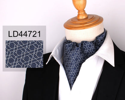 Men's Scarf Silk Floral Collar Mouth Napkin