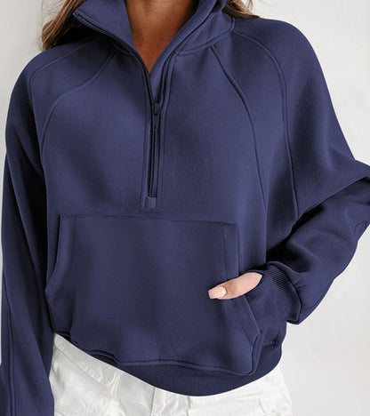 UrbanEase Stand Collar Hoodie