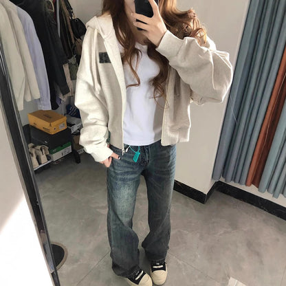 RetroZip Hooded Cardigan