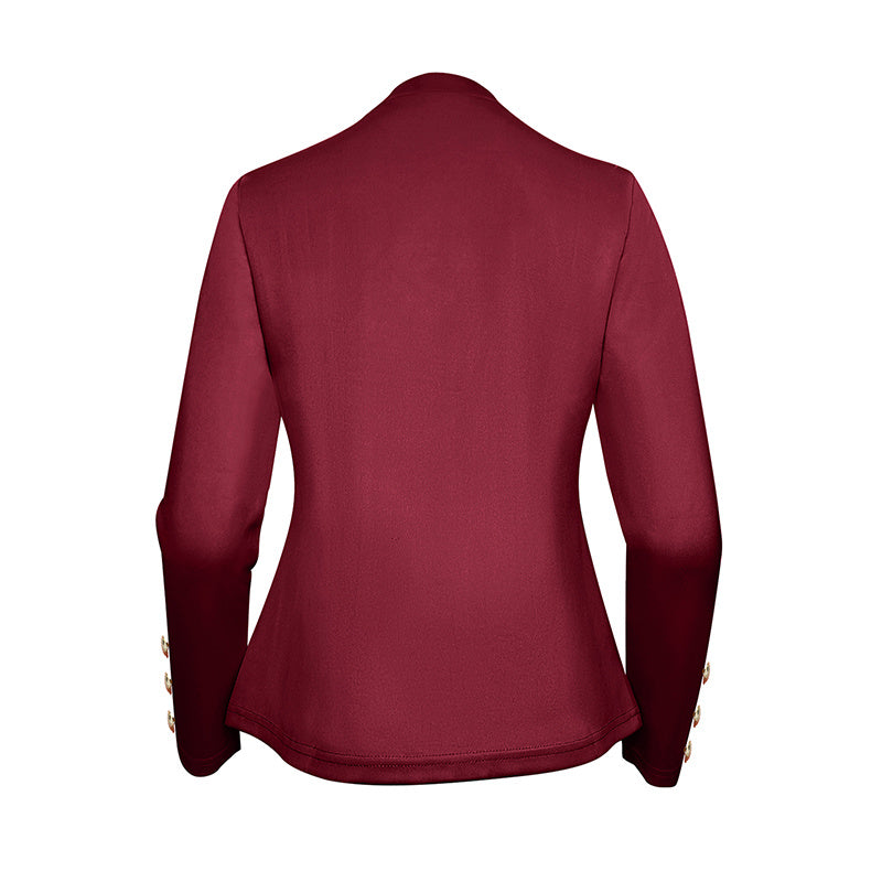 EleganceCurve Double-Breasted Top