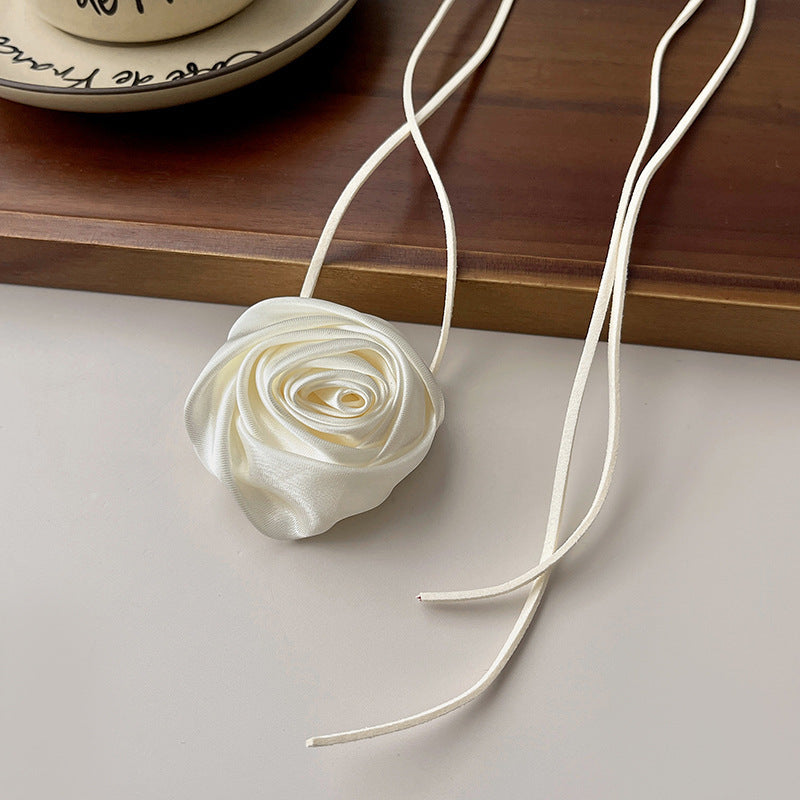 Handmade Collar Wrist Flower Silk