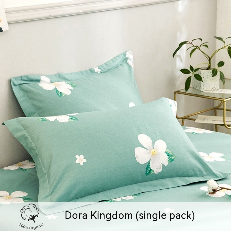 Fashion Simple Printed Cotton Pillowcase