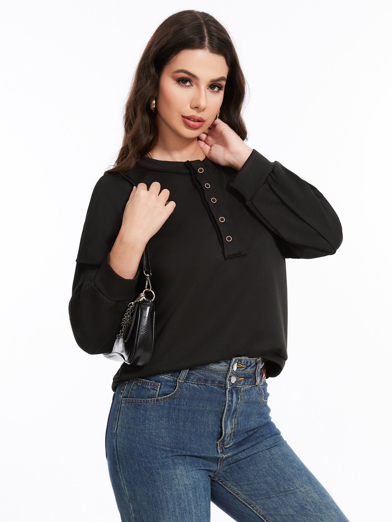 ButtonEase Solid Hoodie