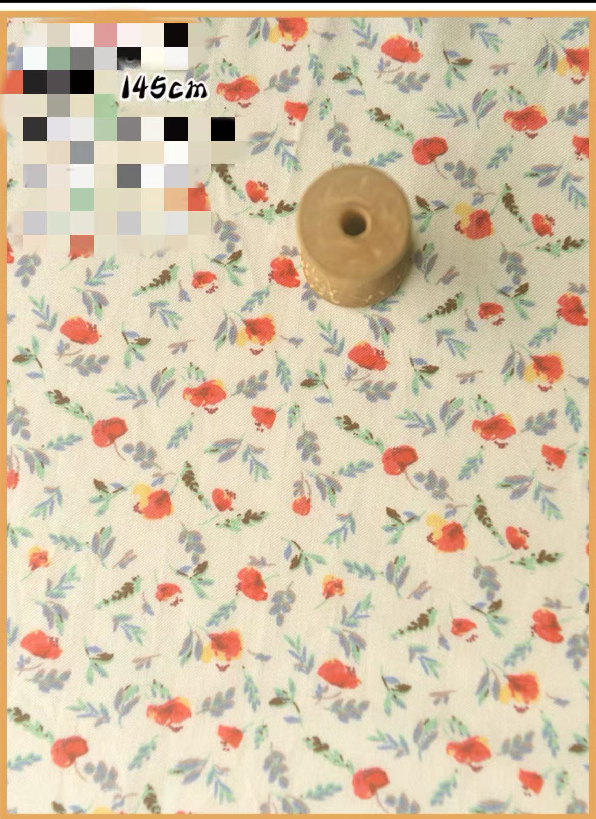 Delicate Silky Cotton Silk Rayon Clothing Hand-made Fabric