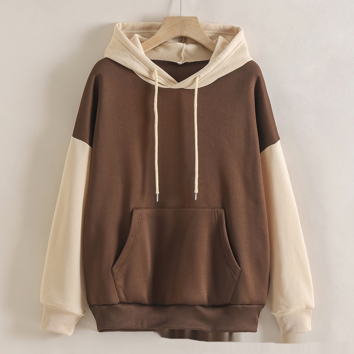 SpringEase Patchwork Hoodie Coat