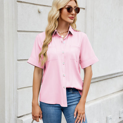 IndigoEase Faux Denim Shirt
