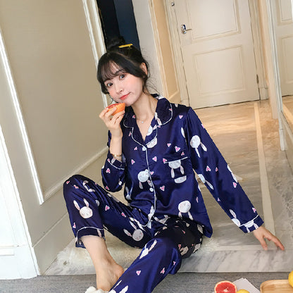 Women's ice silk summer home service suit