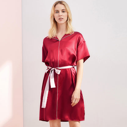 Silk pajamas nightdress
