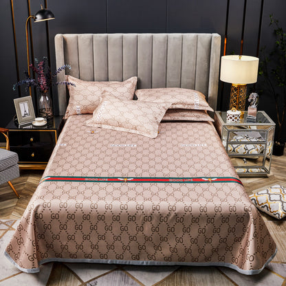 Machine Washable Three-piece Ice Silk Mat