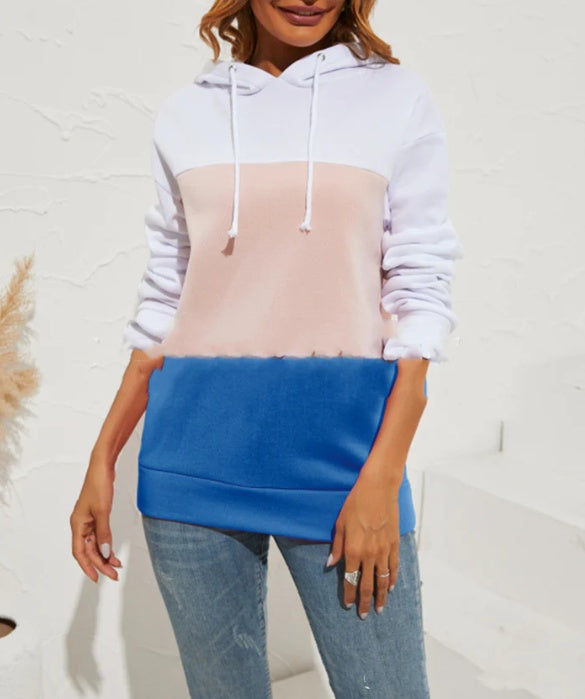 ColorWeave Horizon Hoodie