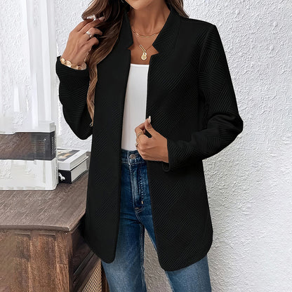 TexturaLuxe Notched Blazer