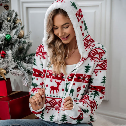 HollySnow Plush Cardigan