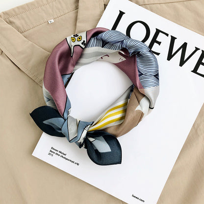 Female Silk Silk Small Square Scarf
