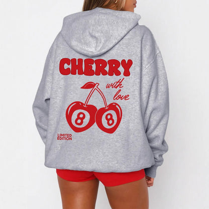 UrbanLex Hooded Letter-Print Pullover