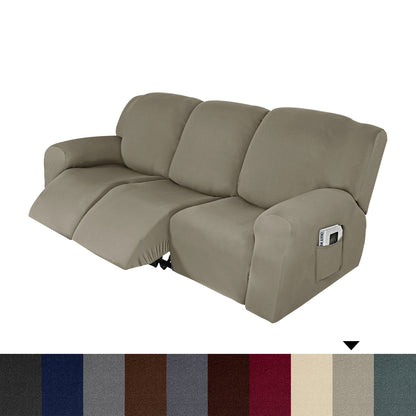 Household Milk Silk Recliner Sofa Cover