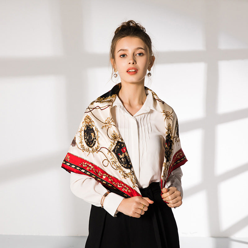 Noble Carriage Silk Square Scarf