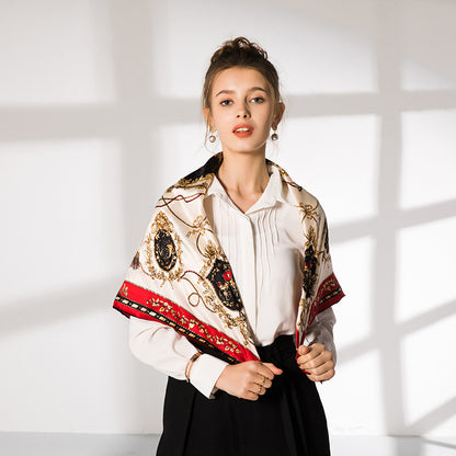Noble Carriage Silk Square Scarf