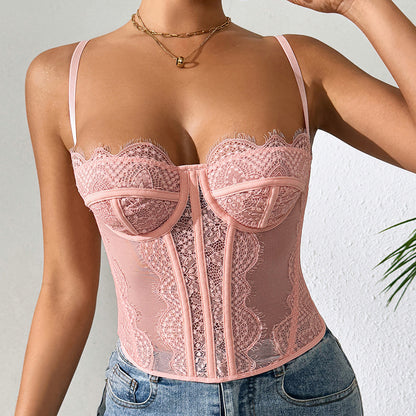 Lustrelace Sheer Corset Tunic