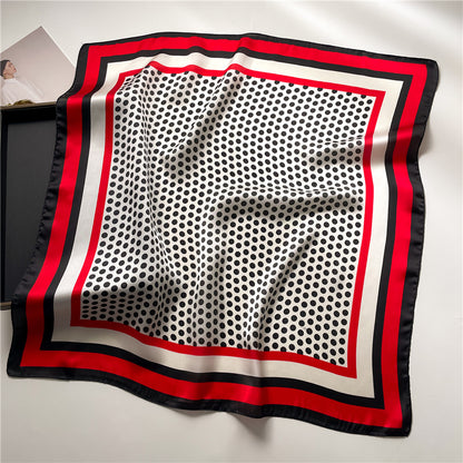 Silk Square Scarf Women's Neck Warmer Women's Hair Band