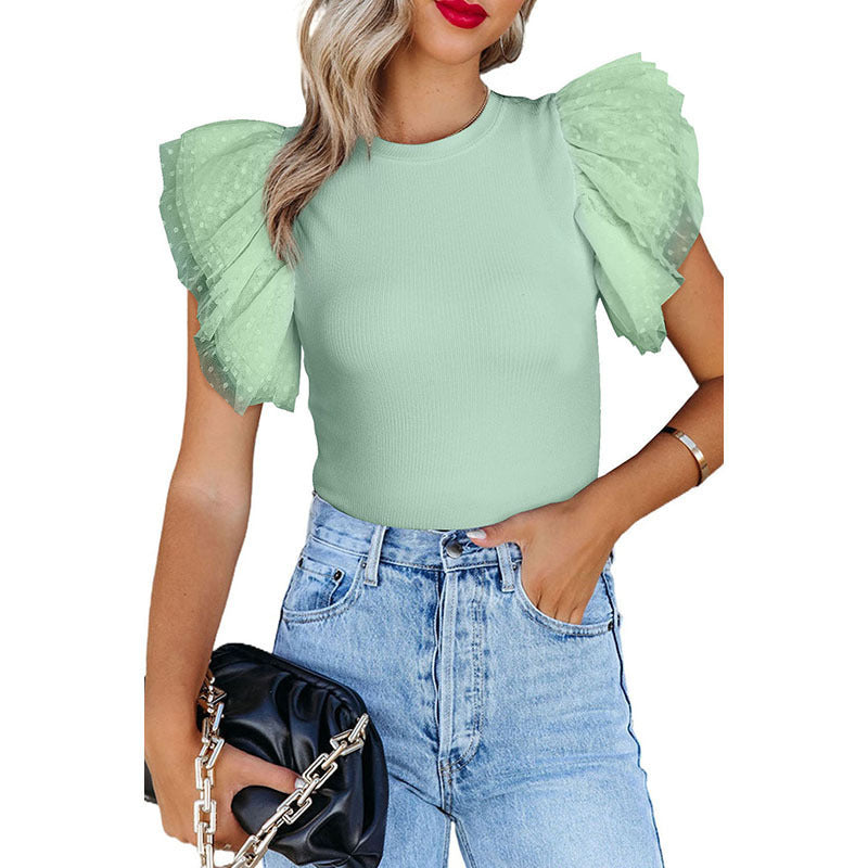 Florette Ease Ruffle Top