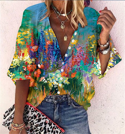 Solvéra Vintage Bloom Shirt