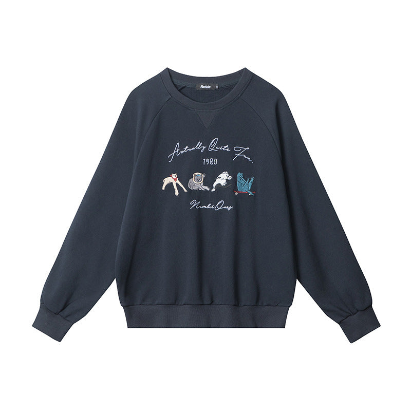 StitchEra™ Retro Embroidered Sweater