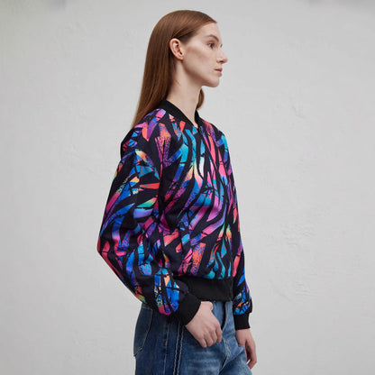 UrbanMuse Printed Casual Jacket