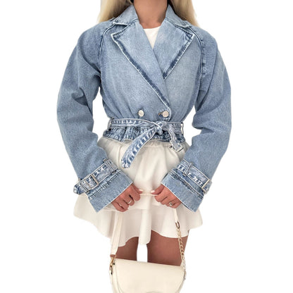 BlueVanguard™ Denim Trench Coat
