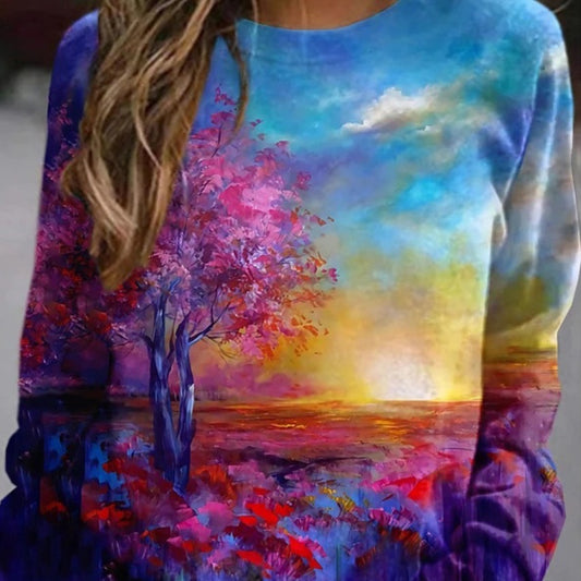 MeadowView Floral Pullover