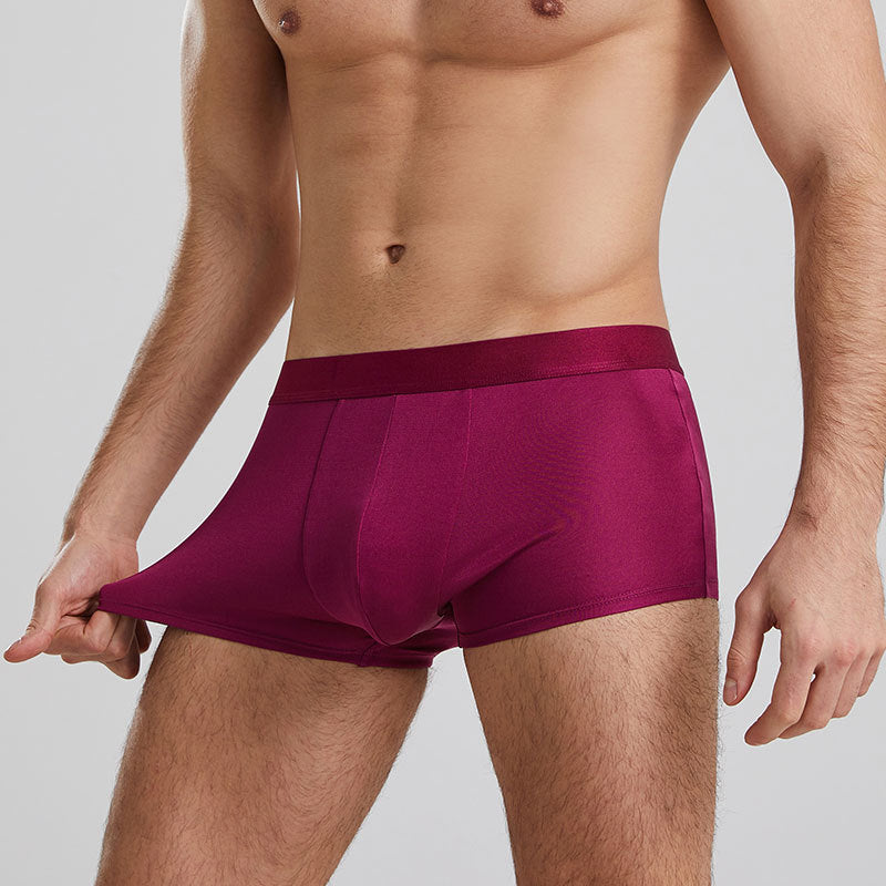 Silk Boxers Mid Waist Silk