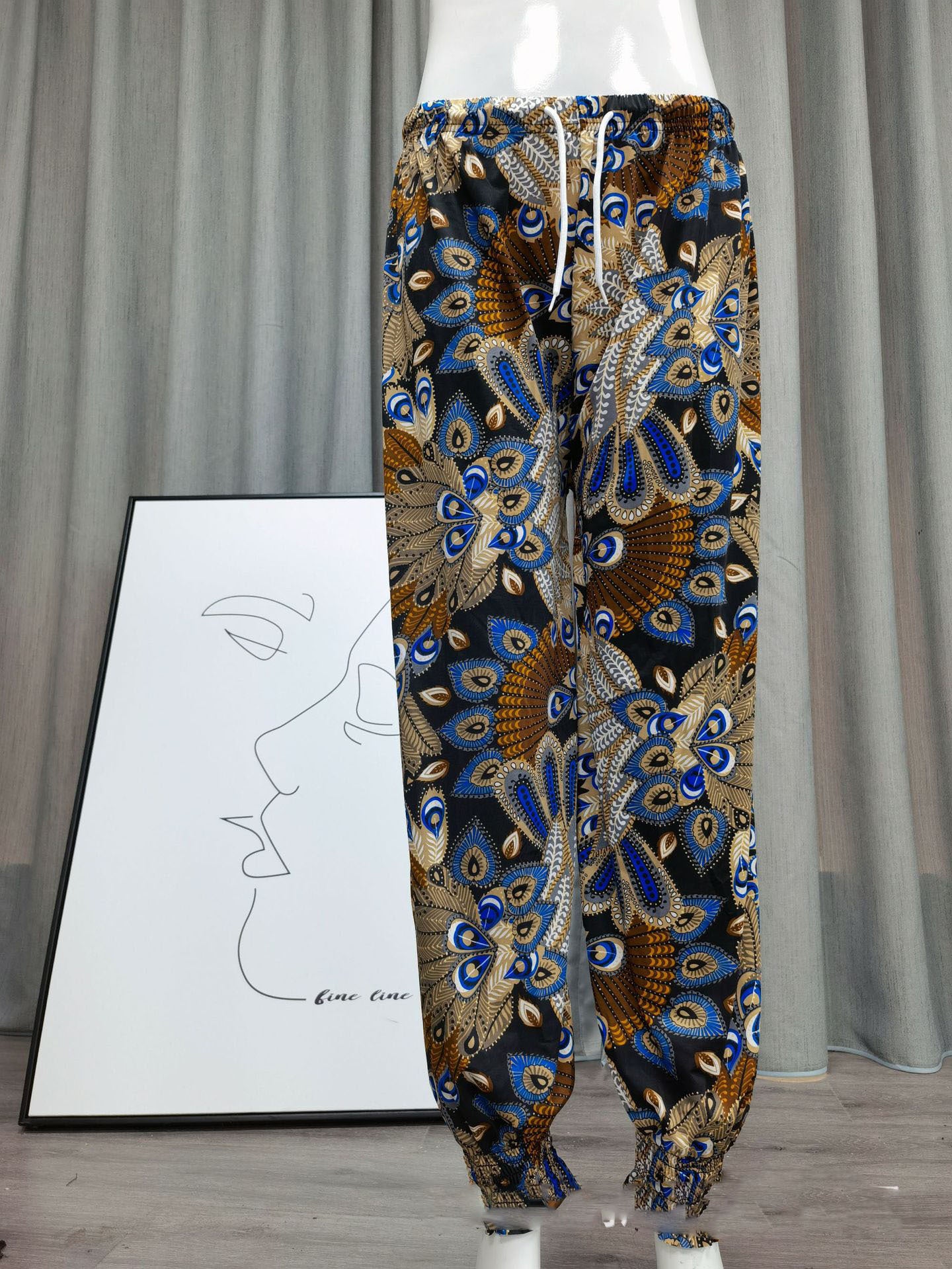 Icy Silk Loose Drawstring High Waist Bloomers