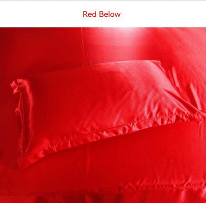 Silk Satin Solid Color Pillowcase