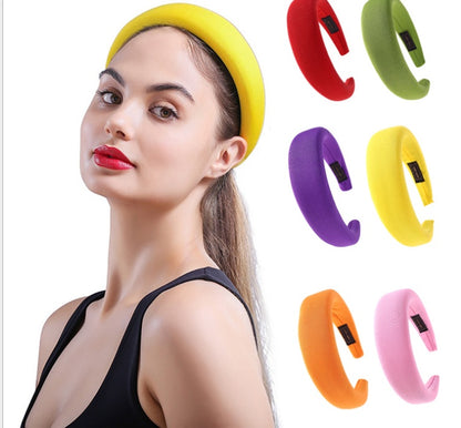 Charming Personality Milk Silk Hair Accessories Sponge Ring Solid Color Hair Band