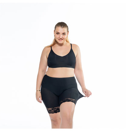 Ice silk mesh lace safety pants
